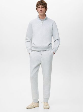 Mango Jogger cotone vita elasticizzata grigio chiaro vigoré - Uomo - XXL - MANGO MAN