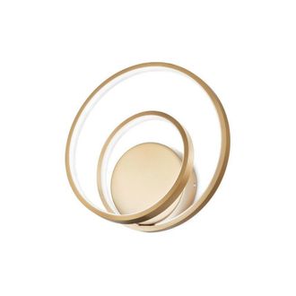 Netlighting Oz LED Decorative Swirl Integrated LED Wall Light Gold 3000K