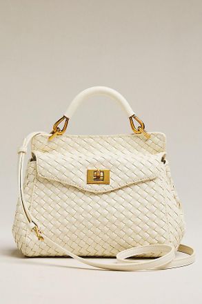 JW PEI Lucia Classic Top Handle Woven Bag