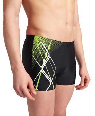 Arena Badehose ARENA ARENA GRAPHIC SWIM SHORT, Herren, Gr. 9 (XXXL), N-Gr, schwarz, Obermaterial: 80% Polyamid, 20% Elasthan, Badehosen Badehose, mit UV-Sch