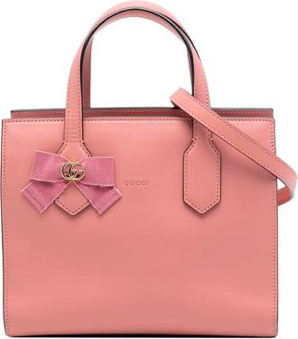 Gucci Pre-owned Gucci Leather GG Ribbon Satchel Ladies 443039 525040