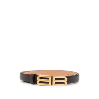 Balenciaga Bolero BB Logo-buckle Leather Belt
