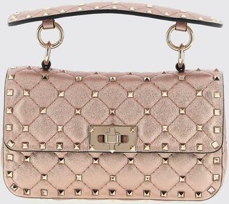 Valentino Garavani Borsa Rockstud Spike Valentino Garavani in nappa laminata matelass&egrave;