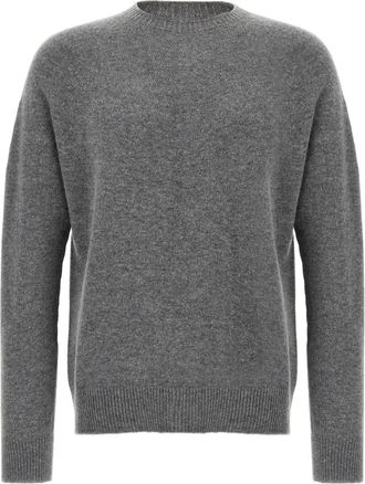 Jil Sander Heren, Truien, Grijs, Maat: XL Kasjmier