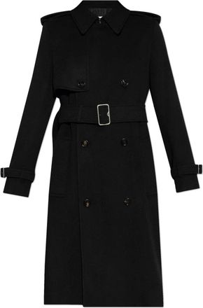 Burberry Cashmere Jas - Dames - Trenchcoats - Zwart - 4XS - Kasjmier - Jassen