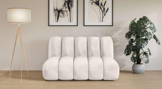 LeGer Home by Lena Gercke 2-Sitzer »Priya Designersofa, moderne Steppung, auch in Bouclé« gemütlich und modern, B/T/H: 155/108/84 cm