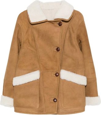 Iro Single-breasted Shearling Jacket