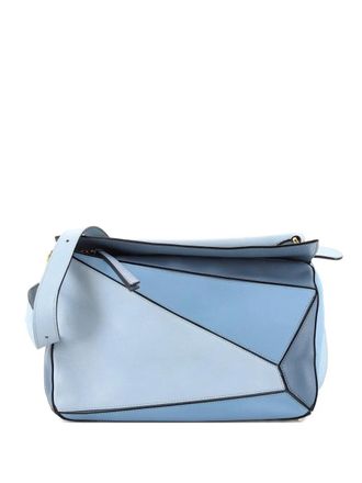 Loewe Puzzle Bag Leather Medium shoulder bag - Blue
