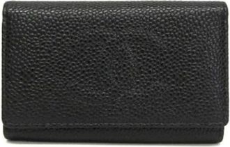 Chanel Pre-owned Accessories, female, Black, Size: ONE SIZE Pre-owned Coco Mark Keycase