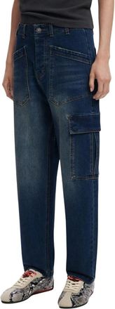 Desigual Jeans, Dames, Blauw, L, Katoen, Blauwe Dames Jeans Herfst/Winter Stijl