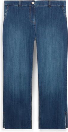 Fiorella Rubino Kick Flare Jeans met Split - Dames - Regular Fit Jeans - Blauw - 3XL - Katoen - Jeans