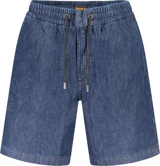 HUGO BOSS Hombre, Pantalones cortos, Azul, Talla: W36