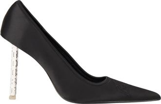 GCDS Stretch Vamp Pointed Pump - Dames - Pumps - Zwart - 39 EU - Satijn - Schoenen