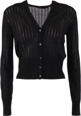 Max Mara Cardigan Nogara con bottoni - Nero