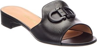 Ferragamo Ganicini Ornament Leather Flat