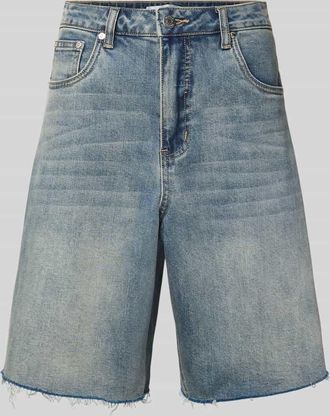 Gestuz Wide Leg Jeansshorts im 5-Pocket-Design in Jeansblau, Gr&ouml;&szlig;e 25