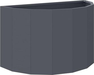 vidaXL Jardinera Antracita 60 X 30 X 35 Cm Acero Vidaxl