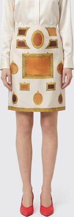 Versace Gonna mini Versace in seta con stampa grafica