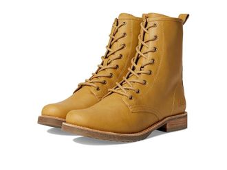 Frye and Co. Chesnee Combat Womens Boots Banana : 9.5 M, Leather