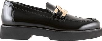 H&ouml;gl Zwarte Lakleren Instapper - Dames - Loafers - Zwart - 41 EU - Schoenen