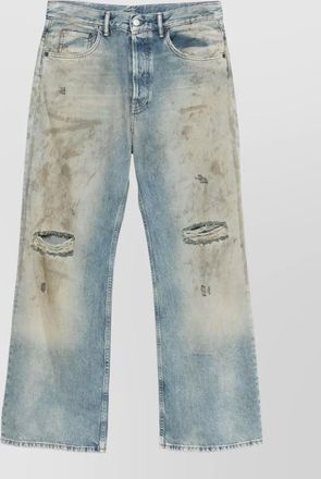 Acne Studios denim cotton trousers belt loops five pockets