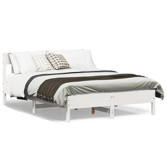 Berkfield Home Bed Frame without Mattress White 140x200 cm Solid Wood Pine