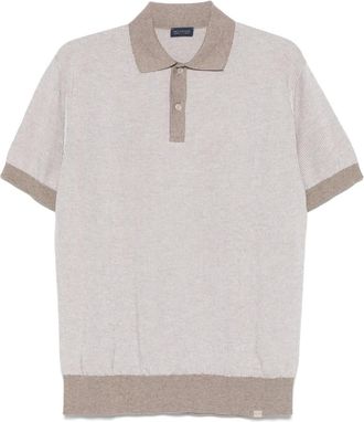Paul & Shark Gebreid poloshirt - Beige