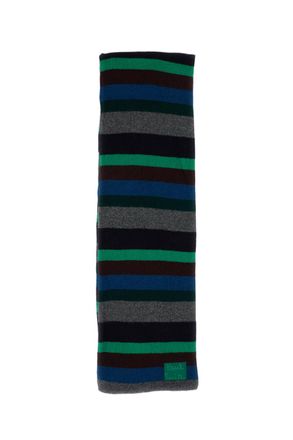 Paul Smith Multicolor Striped Rectangular Wool Scarf