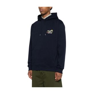 Dr&ocirc;le de Monsieur Hoodies, male, Blue, Size: 2XL Slogan Hoodie