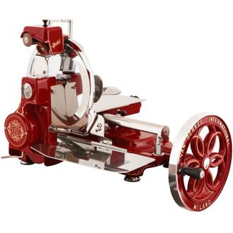 Berkel Cortafiambres Volano Fiorito B114 Color Rojo Decoraciones Doradas - Berkel