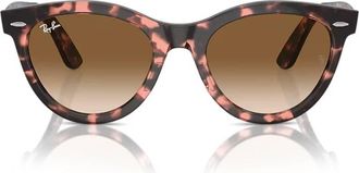 Ray-Ban Wayfarer Way Brown Gradient Oval Unisex Sunglasses RB2241F 133451 54