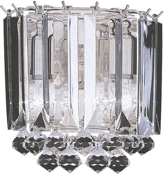 Searchlight Sigma - Pared interior 2 cromo claro, E14 - Searchlight