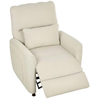 HOMCOM Sill&oacute;n masaje reclinable 88x93x102 cm crema