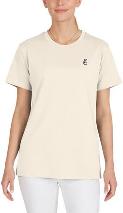 Dalix Womens Peace Sign Jersey Relaxed Tee in Natural at Nordstrom, Size Xx-Large