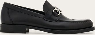 Ferragamo Uomo Mocassino ornamento Gancini Nero Taglia 40.5