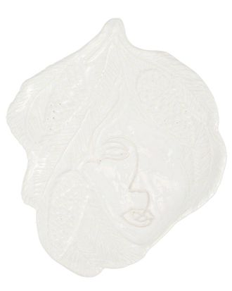 Vietri Vietri Modi Pine Leaf Wall Plate