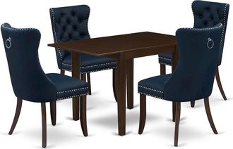 East West Furniture 5 Piece Dining Table Set