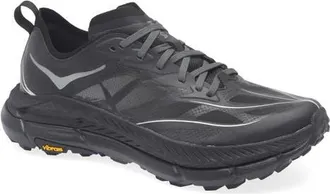 Hoka One One Mafate Speed 4 Lite Sneaker in Black /Outer Orbit at Nordstrom, Size 10.5