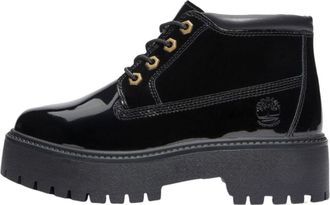 Timberland (WMNS) Timberland Stone Street Waterproof Platform Boot Black Patent Leather TB0A2HA9EL61