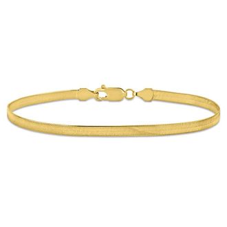 Amour 3.5mm Flex Herringbone Chain Bracelet In 10K Yellow Gold, 7.5 In