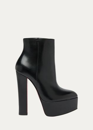 Christian Louboutin 150mm Jenna Leather Platform Booties