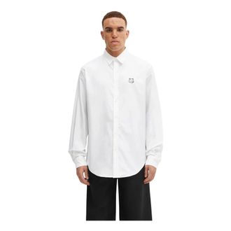 Maison Kitsun&eacute; Hombre, Camisas, Blanco, Talla: S