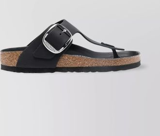 Birkenstock big buckle leather sandals