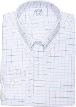 Brooks Brothers Regular Fit Check Button-Down Shirt in Multi Stripe at Nordstrom Rack, Size 16.5 - 34/35
