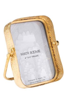 Matr Boomie Loha Rounded Picture Frame - Embossed Iron in Gold - 4X6 at Nordstrom, Size 4Ft 0In X 6Ft 0In