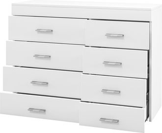 HOMCOM Mobile Cassettiera Con 8 Cassetti In Legno Per Camera E Soggiorno - Homcom