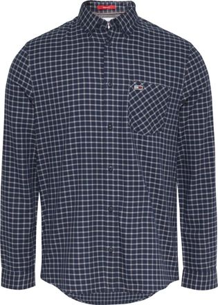 Tommy Jeans Shirts Blu - Heren - Casual Overhemden - Blauw - S - Katoen - Overhemden