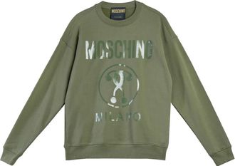 Moschino Sweatshirts, male, Green, Size: 2XL Dqm Sweatshirt
