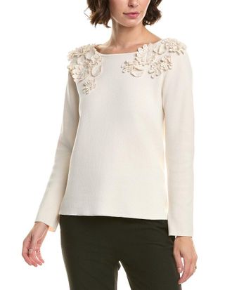 Anne Klein Floral Sweater