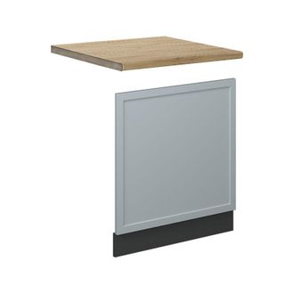 Vicco Panel Frontal Fame-line, Azul Claro-gris, 60 Cm, Et Roble Vicco